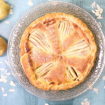 Tarte Frangipane Aux Poires Et Au Chocolat Recette De Tarte Frangipane Aux Poires Et Au Chocolat Marmiton