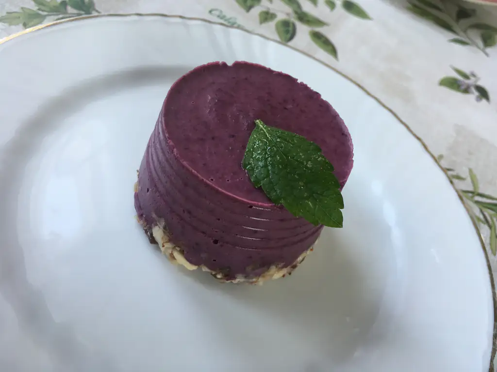 cheesecake aux myrtilles vegan