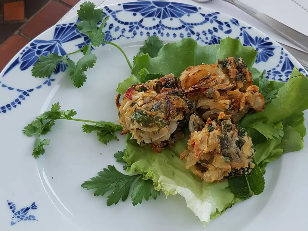 beignets d'oignon ou onion bhajis (inde)