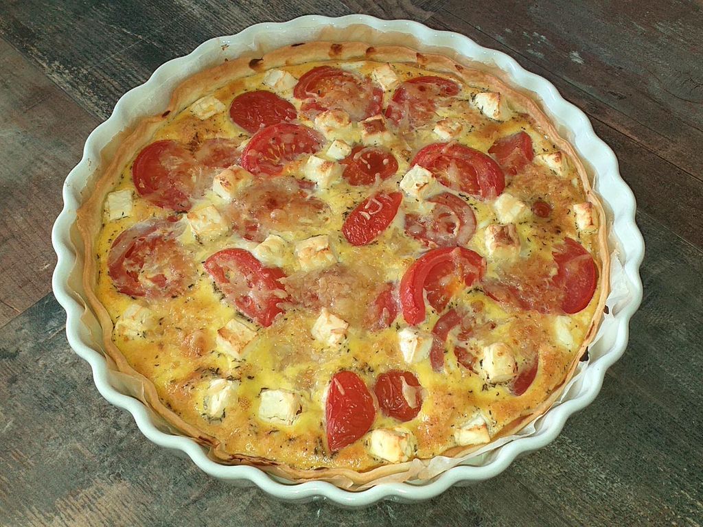 Tarte aux tomates et au chèvre