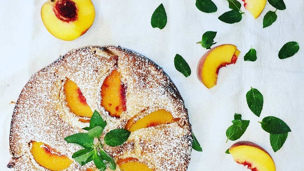 Gateau A La Peche Et A La Menthe Recette De Gateau A La Peche Et A La Menthe