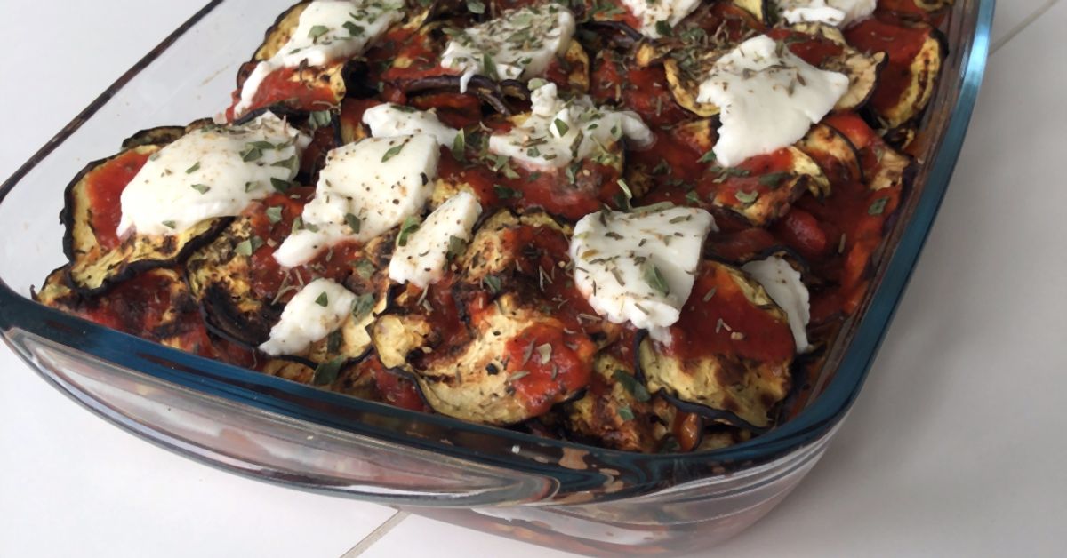 Gratin d'aubergine mozzarella/coulis de tomates recette de Gratin d