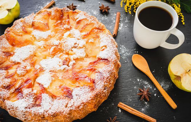 Gestürzter Apfelkuchen