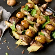 Brochetas de hígado