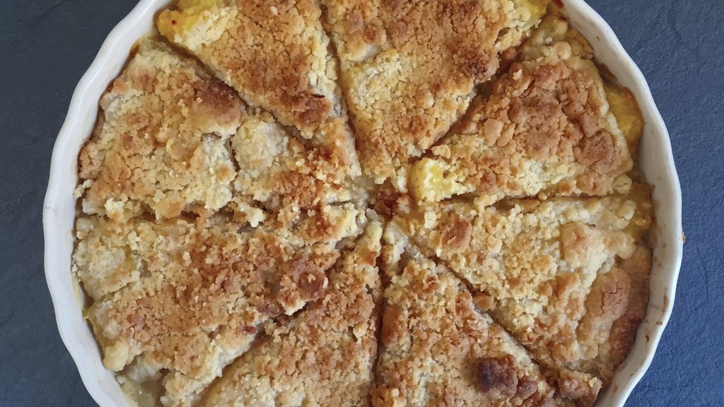 Crumble ananas mangue