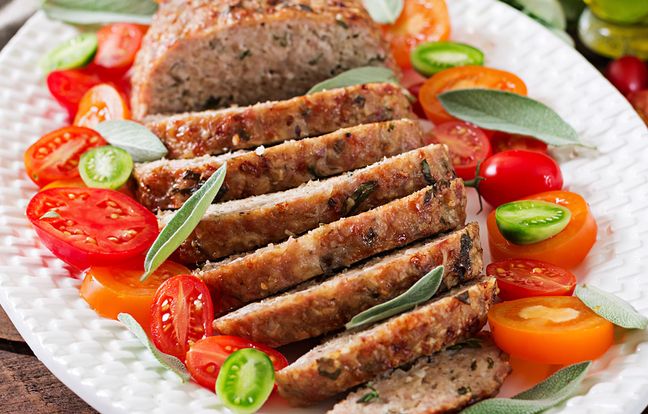 Hackbraten im Römertopf