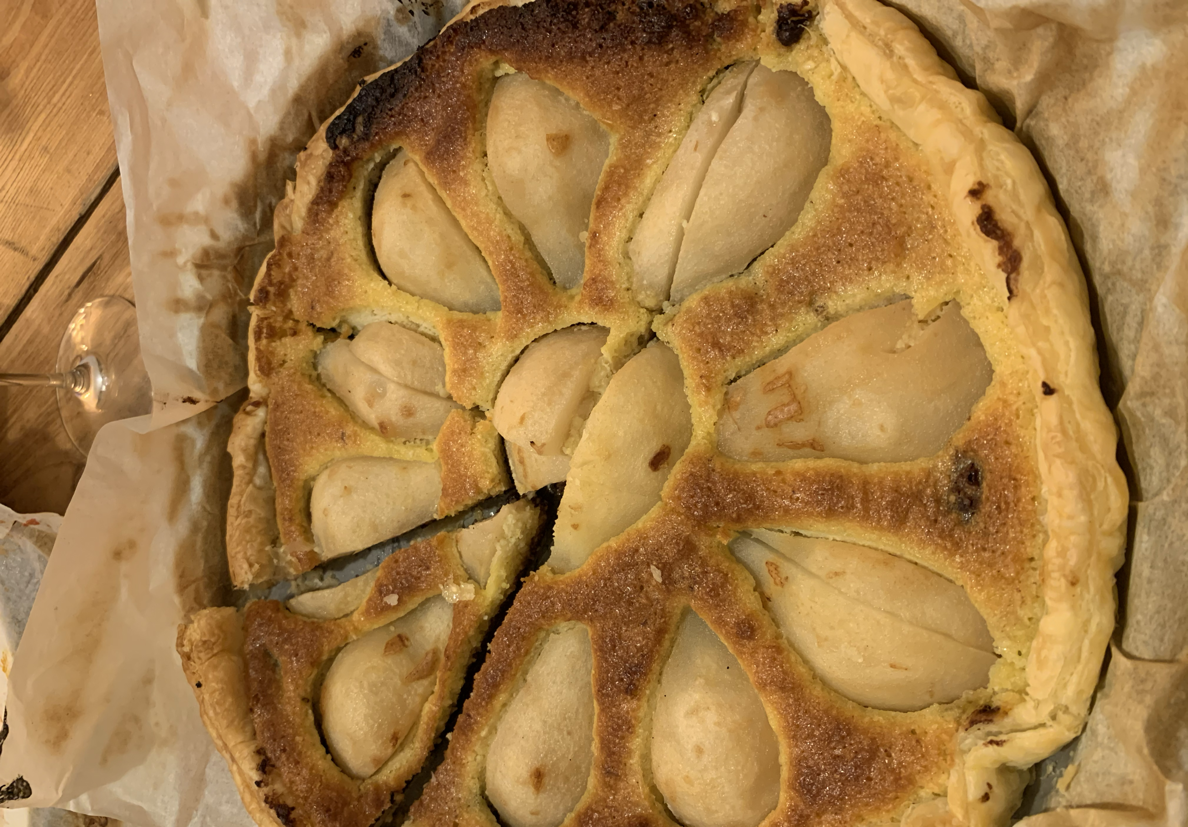 Tarte Amandine Poires Chocolat Recette De Tarte Amandine Poires Chocolat