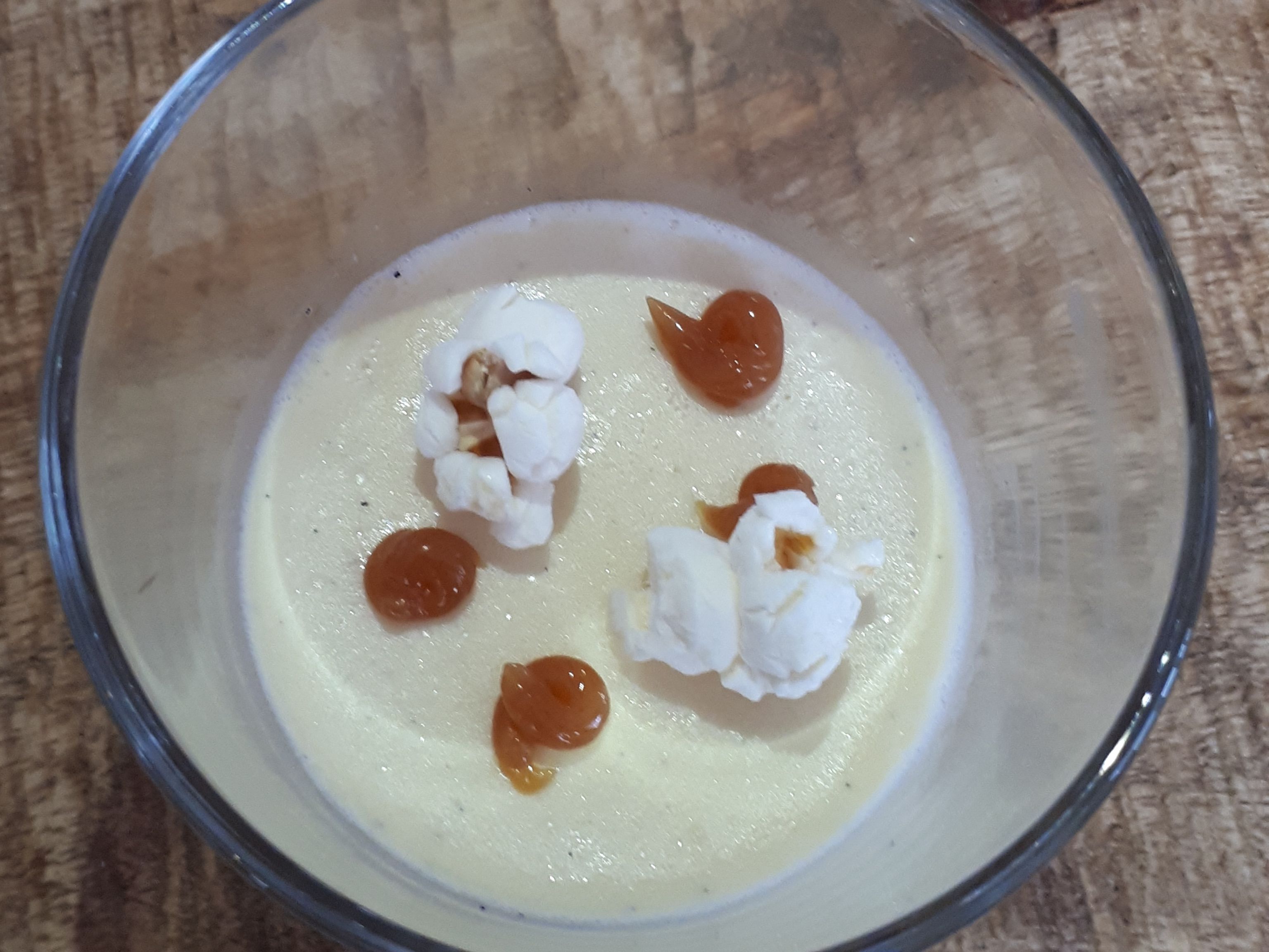 Panna cotta au pop corn Recette de Panna cotta au pop corn Marmiton