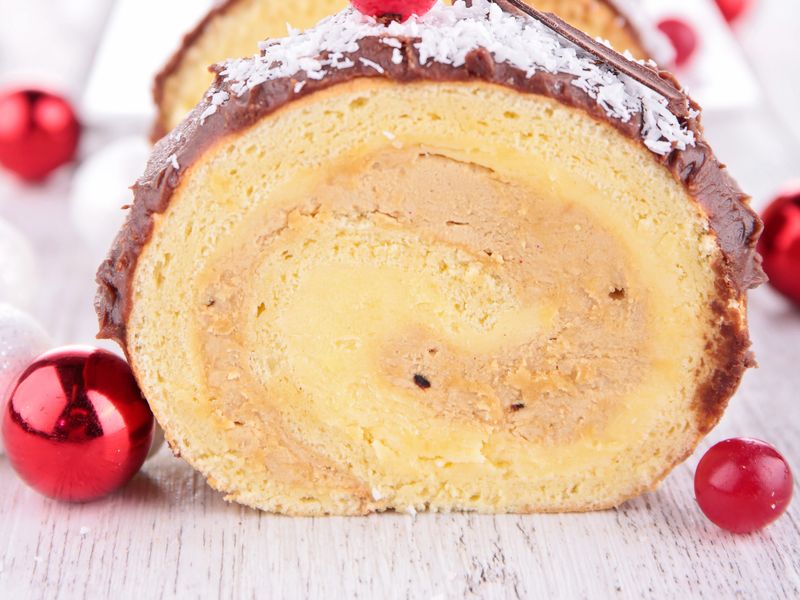 Bûche De Noël Crème Pâtissière Et Chocolat Recette De