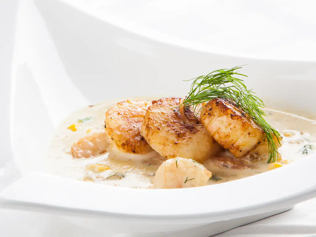 saint-jacques sauce champagne