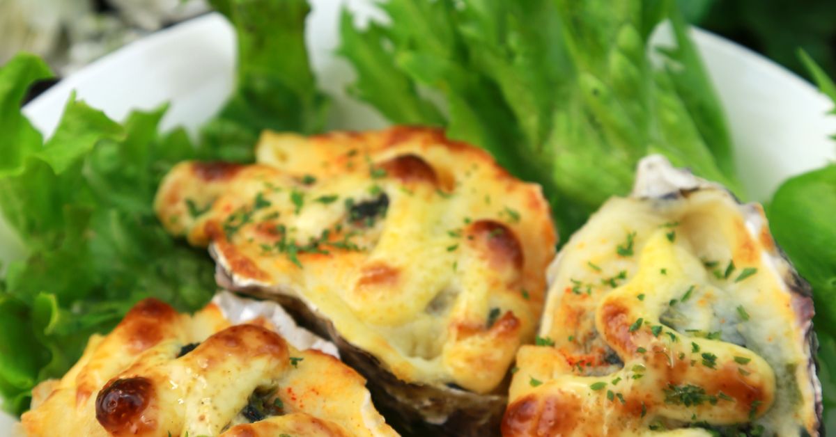Huîtres au four (gratinées au parmesan) recette de Huîtres au four (gratinées au parmesan)