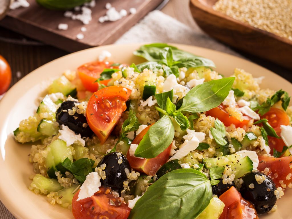 Salade de quinoa à la feta au Thermomix Recette de Salade de quinoa à