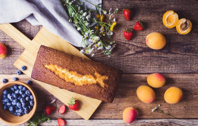 Rührkuchen mit Orangenmarmelade