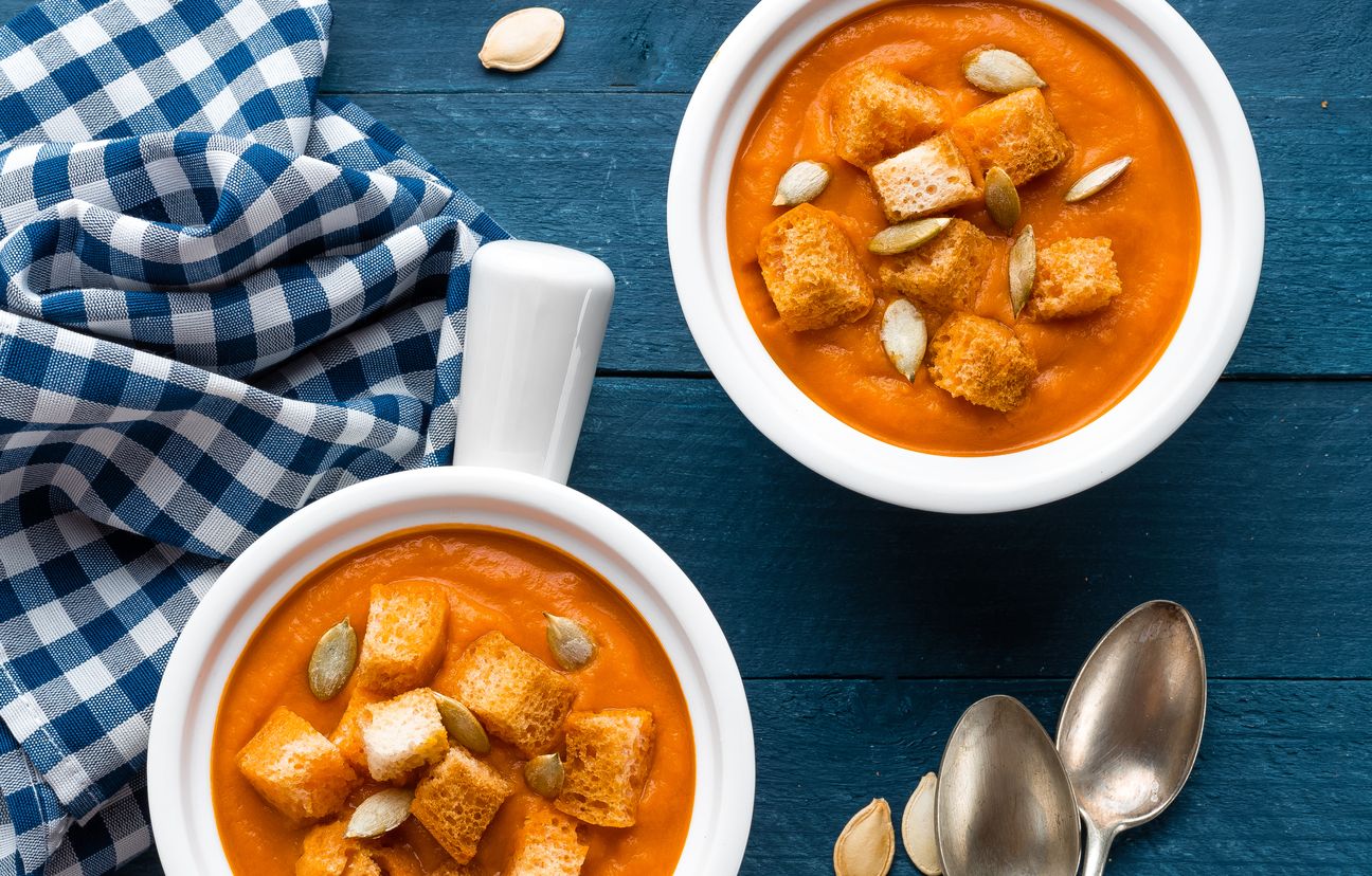 velouté de potiron au thermomix : Recette de velouté de potiron au