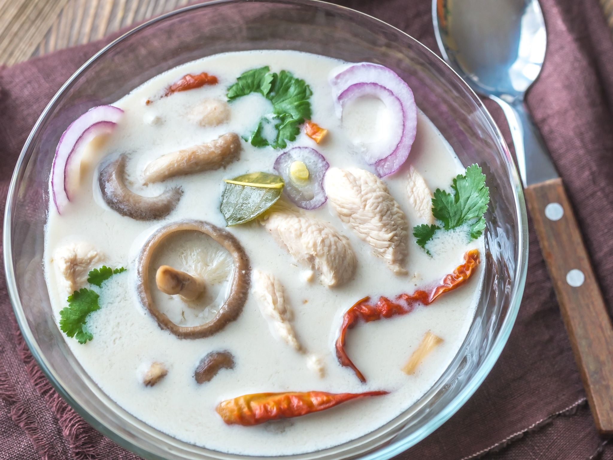 soupe tom kha kai thaïlandaise au thermomix Recette de soupe tom kha