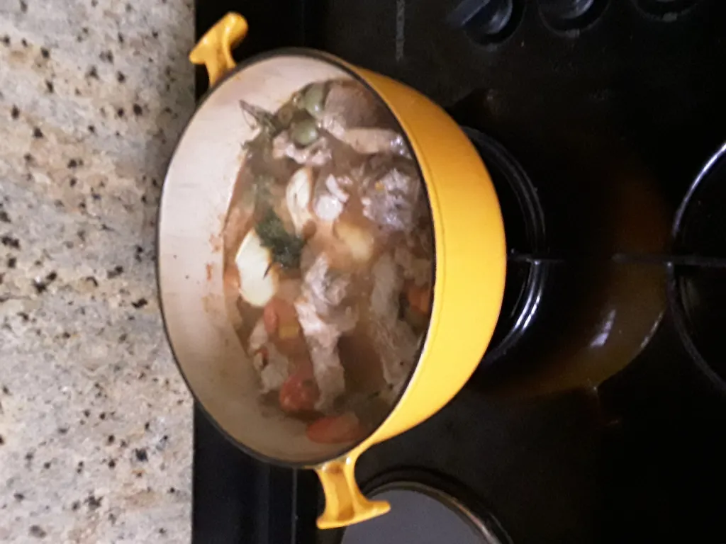 tendron de veau aux tomates et aux olives