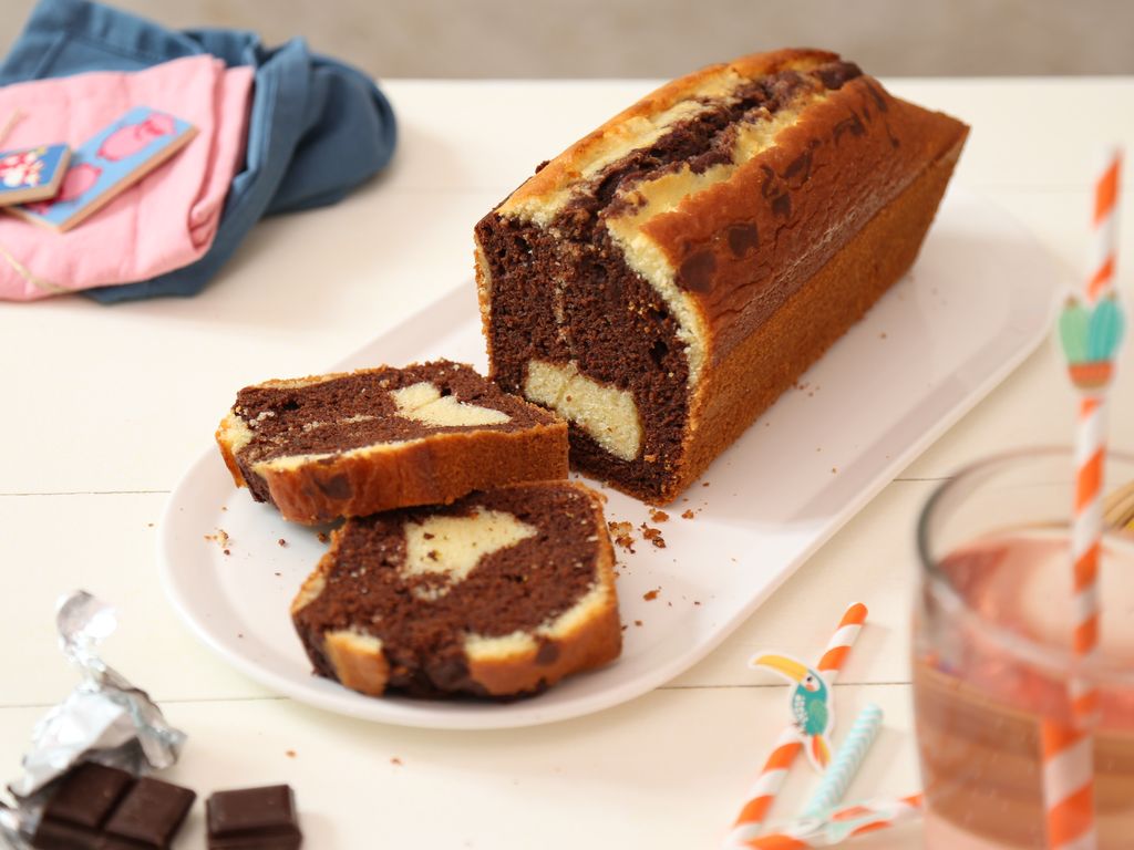 Cake Marbré au Chocolat très facile : Recette de Cake ...