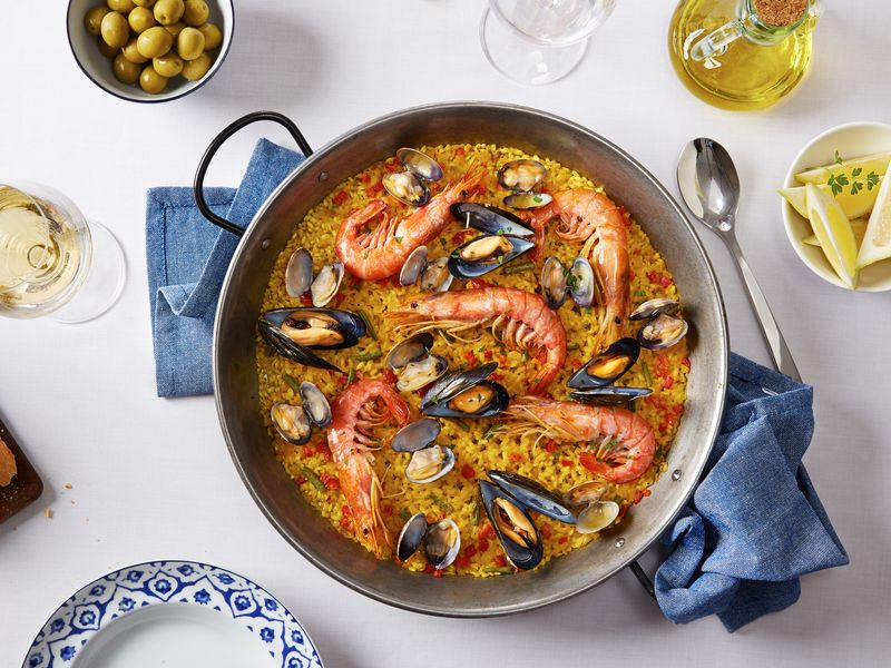 Paella De Fruits De Mer Chorizo Et Poulet Au Cookeo Recette De