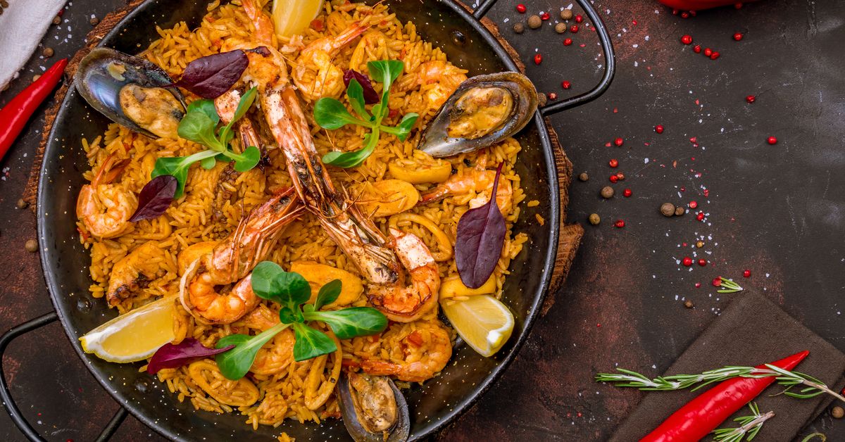 Paëlla de fruits de mer, chorizo et poulet au Monsieur Cuisine