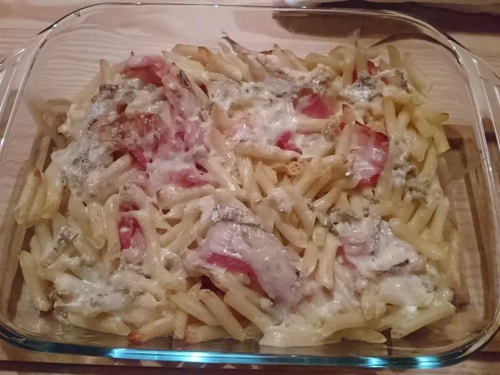 gratin de penne au gorgonzola