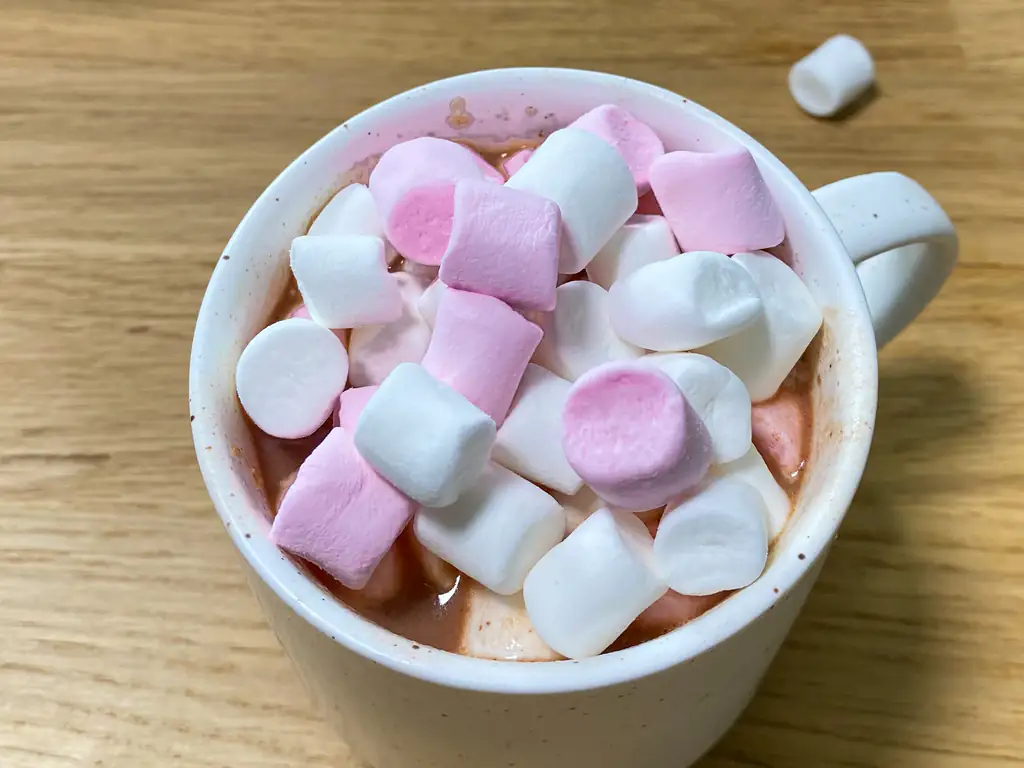 chocolat chaud aux guimauves