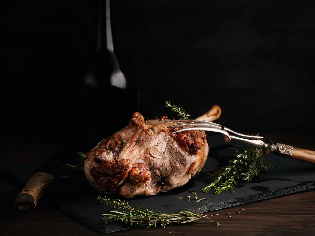 souris d'agneau au miel et au thym au cooking chef