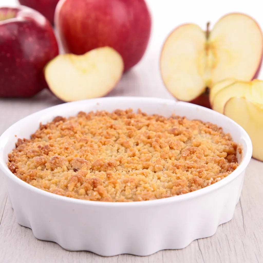 Crumble aux pommes au Companion : Recette de Crumble aux pommes au Companion