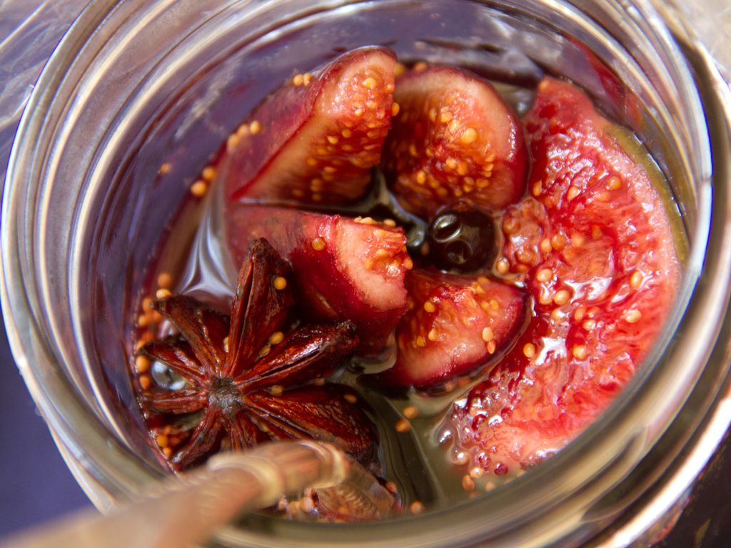 Figues confites au vin rouge au Cooking Chef Recette de Figues