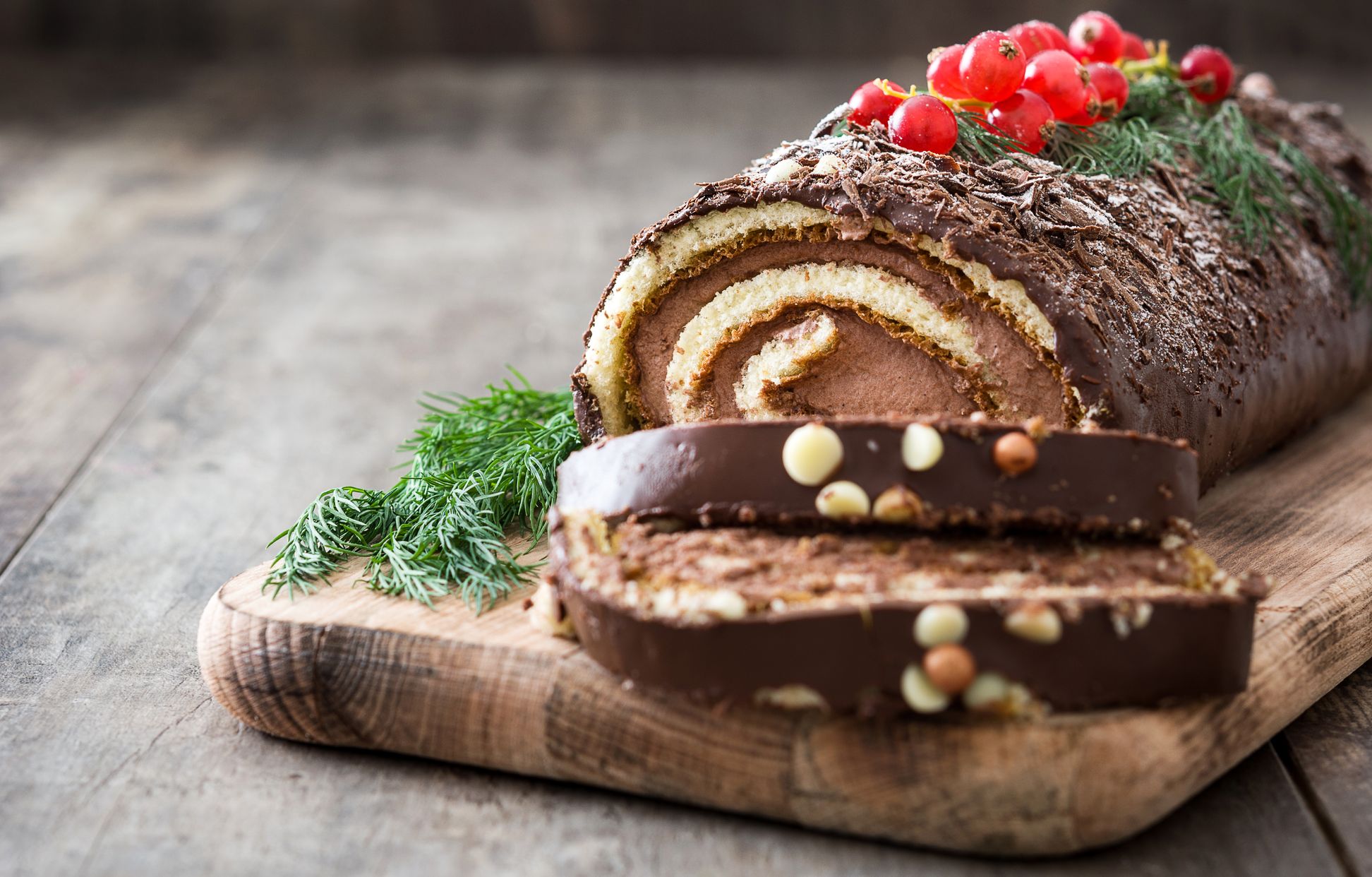 bûche roulée au chocolat : Recette de bûche roulée au chocolat - Marmiton