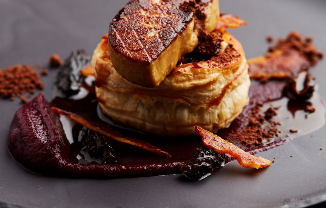 vol au vent et foie gras poêlé : Recette de vol au vent et foie gras