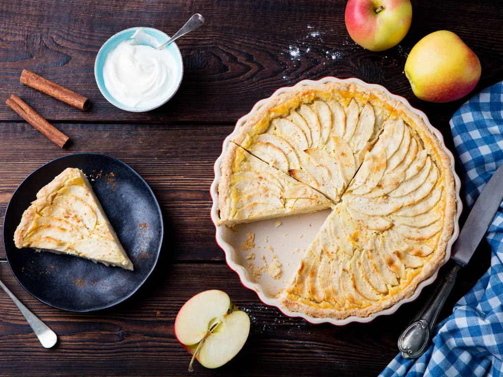 tarte aux pommes et frangipane