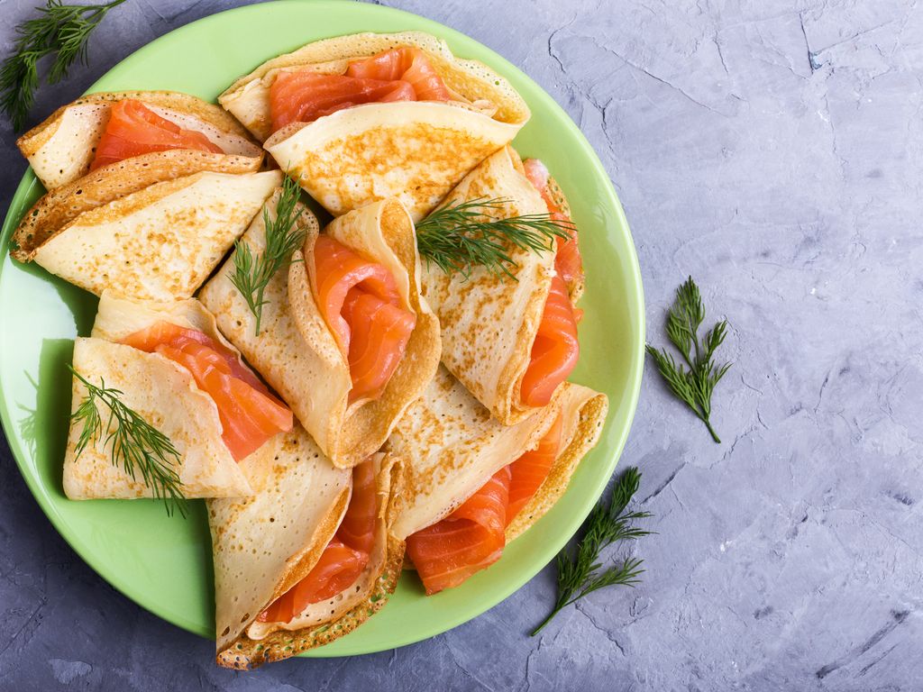 Crêpes au saumon : Recette de Crêpes au saumon