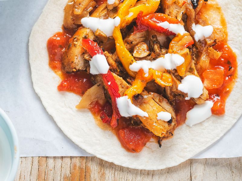 Fajitas Au Poulet Recette De Fajitas Au Poulet Marmiton