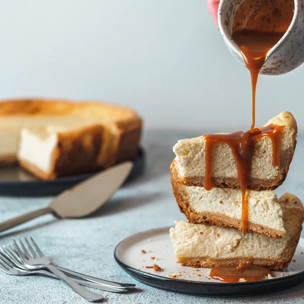 Cheesecake Et Sa Sauce Caramel Au Beurre Sale Recette De Cheesecake Et Sa Sauce Caramel Au Beurre Sale Marmiton