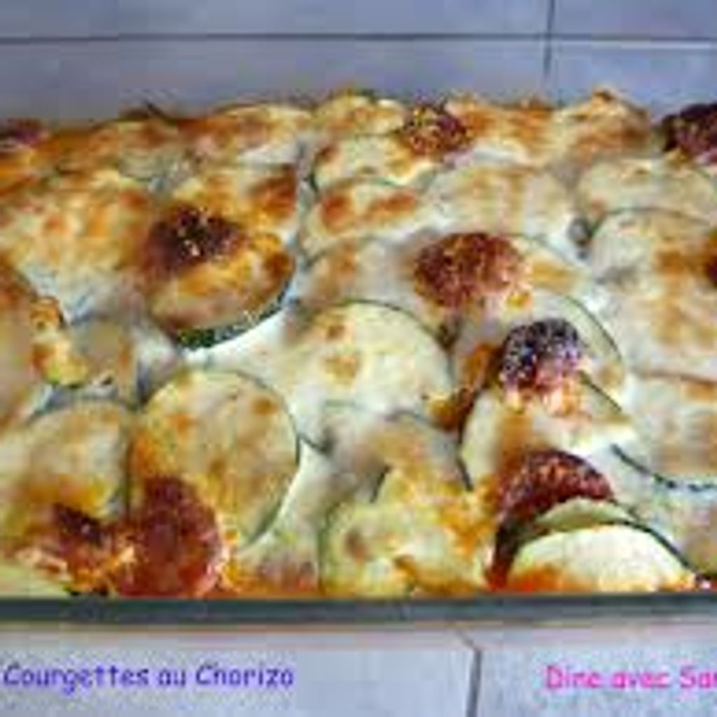 Gratin Courgette Chorizo Marmiton