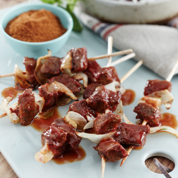 Brochettes De Bœuf Aux Oignons Japonaises : Recette De Brochettes De ...