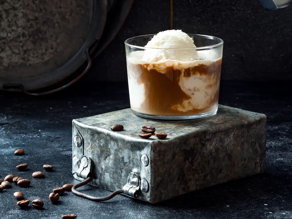 Affogato ou glace à la vanille à l'expresso - Menus Propos