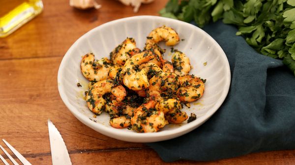 Crevettes à l’ail
