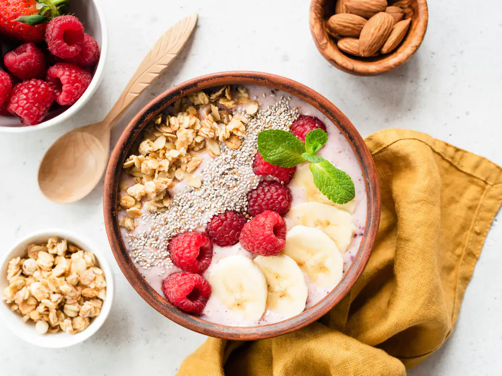 smoothie bowl aux framboises
