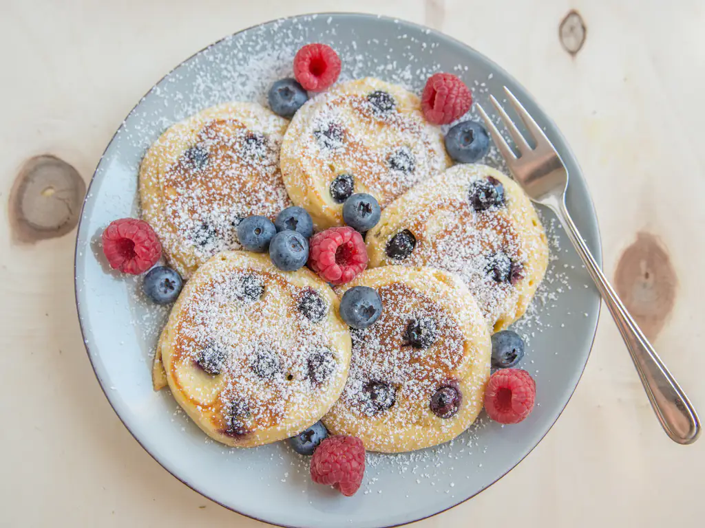 pancake aux myrtilles