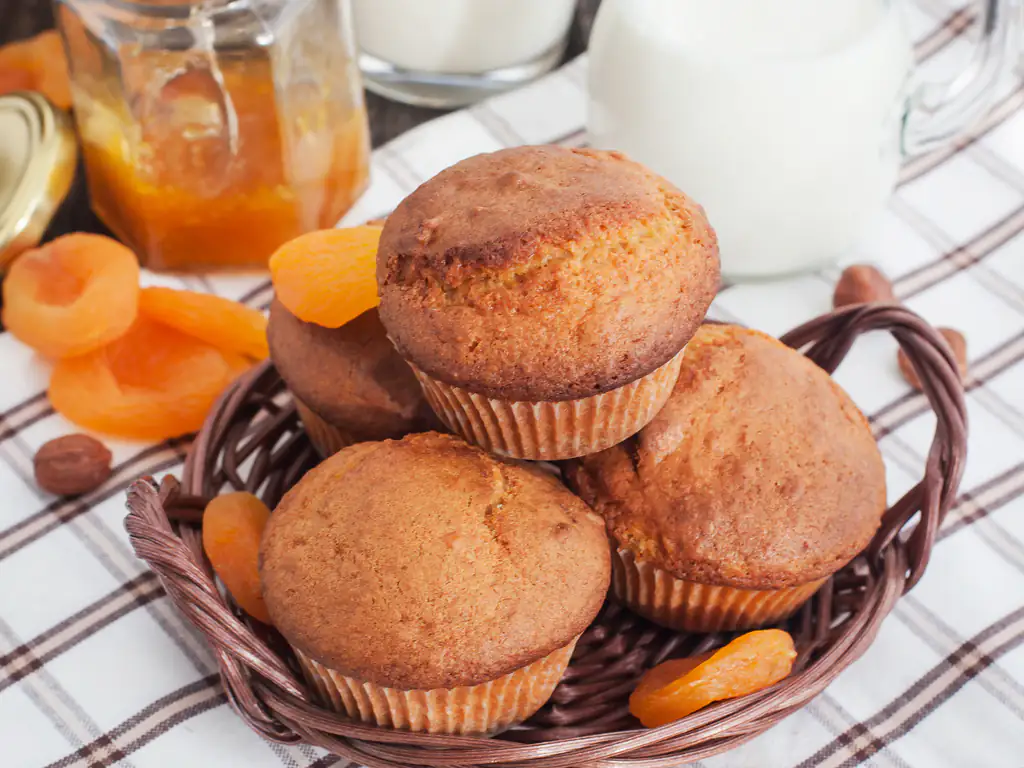 muffins à la confiture d'abricot