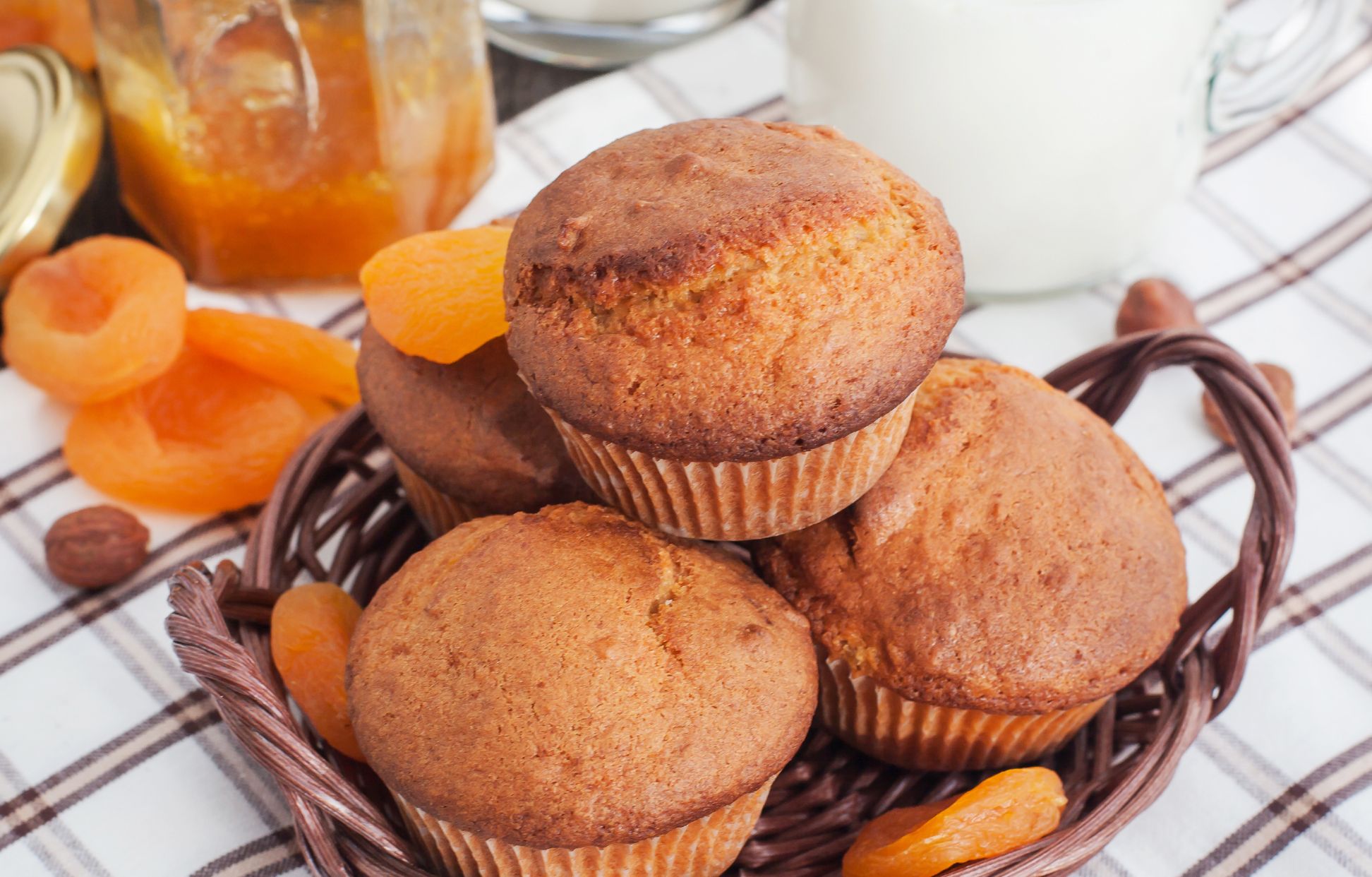 Muffins à la confiture d'abricot Recette de Muffins à la confiture d