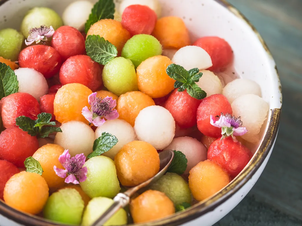 salade des billes de melons