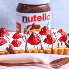 Tarte aux fraises choco-noisettes au Nutella®