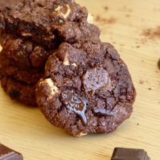 Cookies aux 3 chocolats ultra rapide