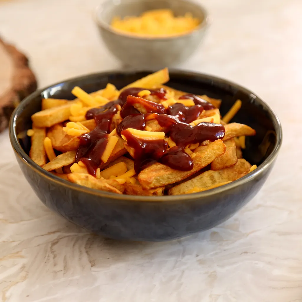 Poutine typiquement québécoise
