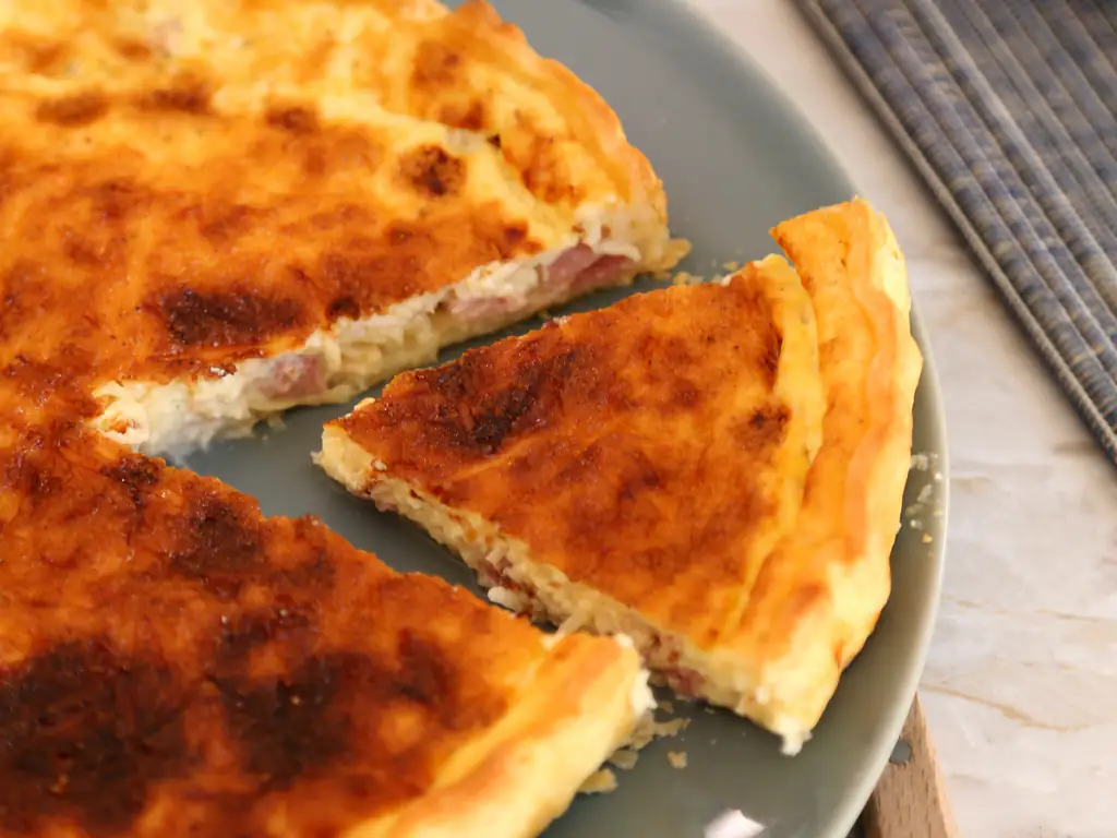 quiche aux dés de jambon de nanie