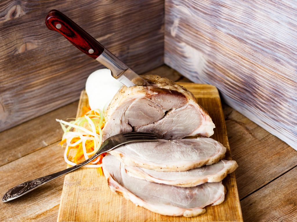 Jambon braisé au cidre de Normandie Recette de Jambon braisé au cidre de Normandie