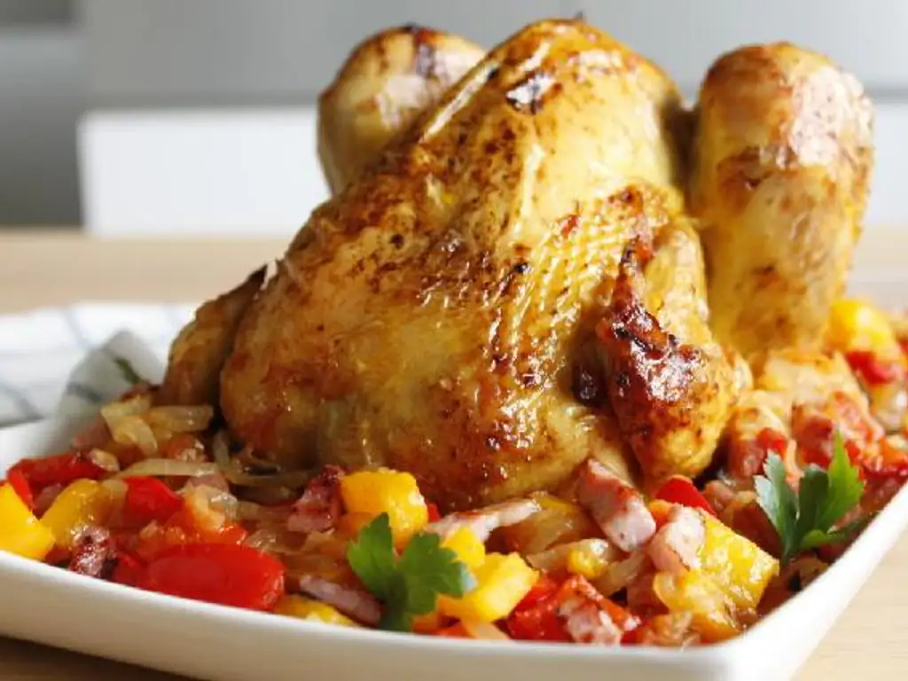 poulet aux légumes en sac de cuisson au four