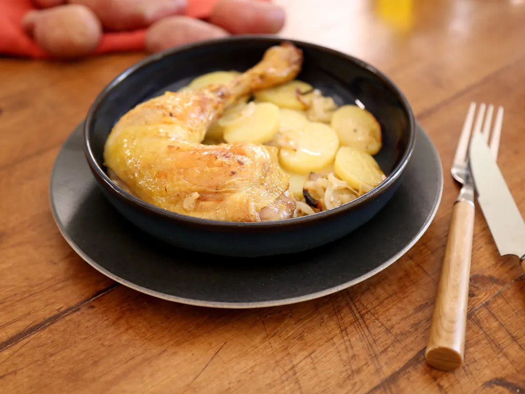 cuisses de poulet moutarde au four